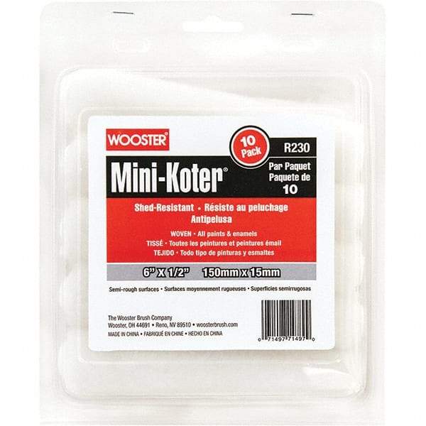Wooster Brush - Paint Roller Covers   Type: Mini Roller    Nap Size (Inch): 1/2 - Industrial Tool & Supply