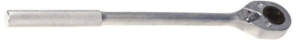 Proto - 3/4" Drive Pear Head Female Drive Ratchet - Chrome Finish, 20" OAL, 24 Gear Teeth, Standard Head - Industrial Tool & Supply