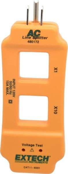 Extech - Orange Electrical Test Equipment Line Separator - Use with Clamp Meters - Industrial Tool & Supply