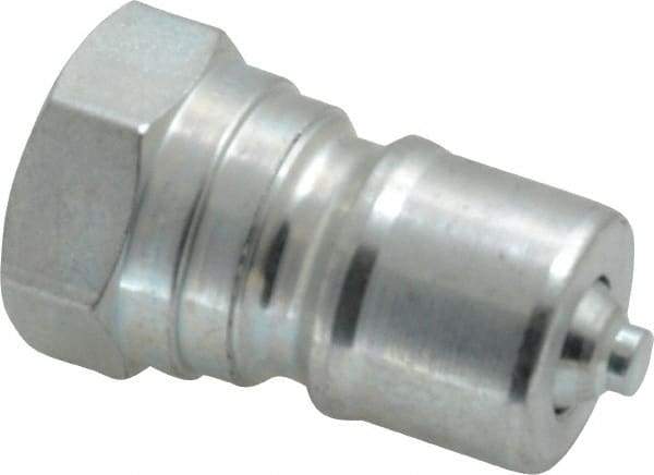 Parker - 3/8 NPTF Steel Hydraulic Hose Female Pipe Thread Nipple - 4,000 psi - Industrial Tool & Supply