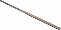Grobet - 5-1/2" Needle Precision Swiss Pattern Round File - Round Handle - Industrial Tool & Supply