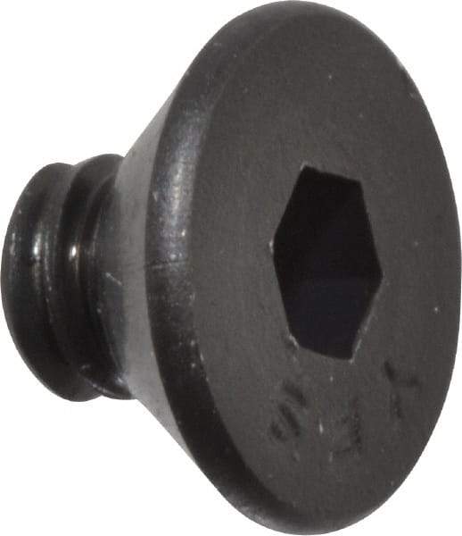 Value Collection - #10-24 UNC Hex Socket Drive, Flat Screw - Alloy Steel, Black Oxide Finish, Fully Threaded, 1/4" OAL - Industrial Tool & Supply