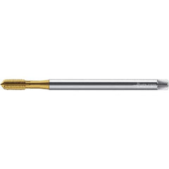 Walter-Prototyp - M3x0.50 ~DIN 371 XL 6HX 2.790 Thread Limit Semi-Bottoming Thread Forming Tap - Powdered Metal High Speed Steel, TiN Finish, 126.41mm OAL, 6mm Thread Length, Right Hand Thread, Series TC420 - Exact Industrial Supply
