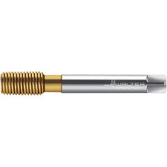 Walter-Prototyp - M12x1.75 DIN 2174 6GX 11.260 Thread Limit Semi-Bottoming Thread Forming Tap - Powdered Metal High Speed Steel, TiN Finish, 110mm OAL, 16mm Thread Length, Right Hand Thread, Series TC420 - Industrial Tool & Supply