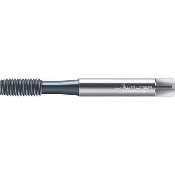 Walter-Prototyp - M6x1.00 DIN 2174 6HX 5.590 Thread Limit Semi-Bottoming Thread Forming Tap - Powdered Metal High Speed Steel, TiCN Finish, 80mm OAL, 10mm Thread Length, Right Hand Thread, Series TC420 - Industrial Tool & Supply