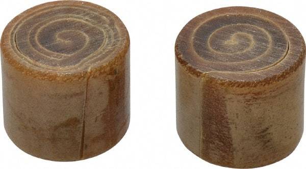 Garland - 1-1/2" Face Diam, Grade Medium Soft, Natural Hammer Tip/Face - Rawhide - Industrial Tool & Supply
