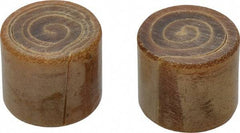 Garland - 1-1/2" Face Diam, Grade Medium Soft, Natural Hammer Tip/Face - Rawhide - Industrial Tool & Supply