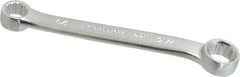 Proto - 3/8" x 7/16" 12 Point Box Wrench - Double End, 37/64" Head Diam x 19/64" Head Thickness, 4-5/8" OAL, Steel, Satin Finish, 15° Offset - Industrial Tool & Supply