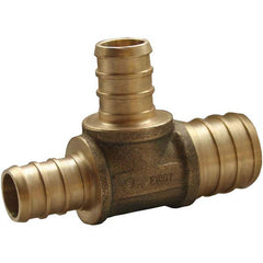 Jones Stephens - Brass & Chrome Pipe Fittings Type: Tee Fitting Size: 3/4 x 3/4 x 1/2 - Industrial Tool & Supply