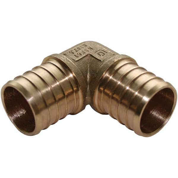 Jones Stephens - Brass & Chrome Pipe Fittings Type: 90 Elbow Fitting Size: 1 - Industrial Tool & Supply