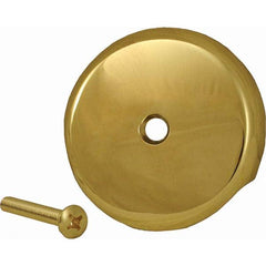 Jones Stephens - Shower Heads & Accessories Type: Overflow Plate Finish/Coating: Polished Brass - Industrial Tool & Supply