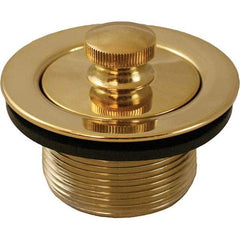 Jones Stephens - Shower Heads & Accessories Type: Bath Drain Finish/Coating: Polished Brass - Industrial Tool & Supply