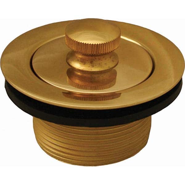 Jones Stephens - Shower Heads & Accessories Type: Bath Drain Finish/Coating: Polished Brass - Industrial Tool & Supply