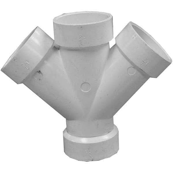 Jones Stephens - Drain, Waste & Vent Pipe Fittings Type: Double Wye Fitting Size: 4 (Inch) - Industrial Tool & Supply