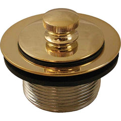 Jones Stephens - Shower Heads & Accessories Type: Bath Drain Finish/Coating: Polished Brass - Industrial Tool & Supply