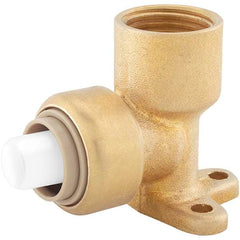 Jones Stephens - Metal Push-To-Connect Tube Fittings Type: Drop Ear Elbow Tube Outside Diameter (Inch): 1/2 - Industrial Tool & Supply