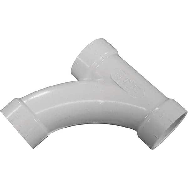 Jones Stephens - Drain, Waste & Vent Pipe Fittings Type: Long Turn Tee Wye Fitting Size: 2 x 1-1/2 (Inch) - Industrial Tool & Supply