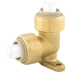 Jones Stephens - Metal Push-To-Connect Tube Fittings Type: Drop Ear Elbow Tube Outside Diameter (Inch): 3/4 - Industrial Tool & Supply