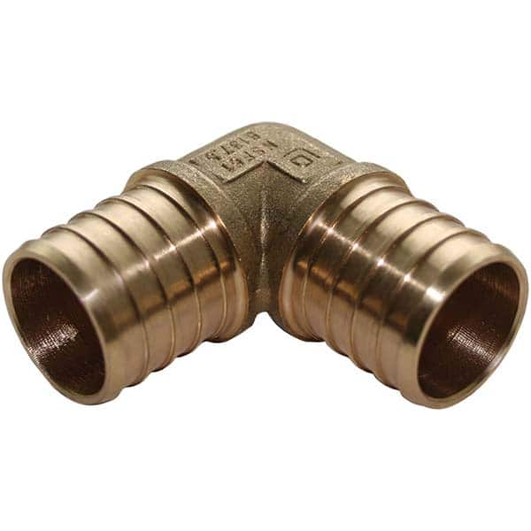 Jones Stephens - Brass & Chrome Pipe Fittings Type: 90 Elbow Fitting Size: 1/2 - Industrial Tool & Supply