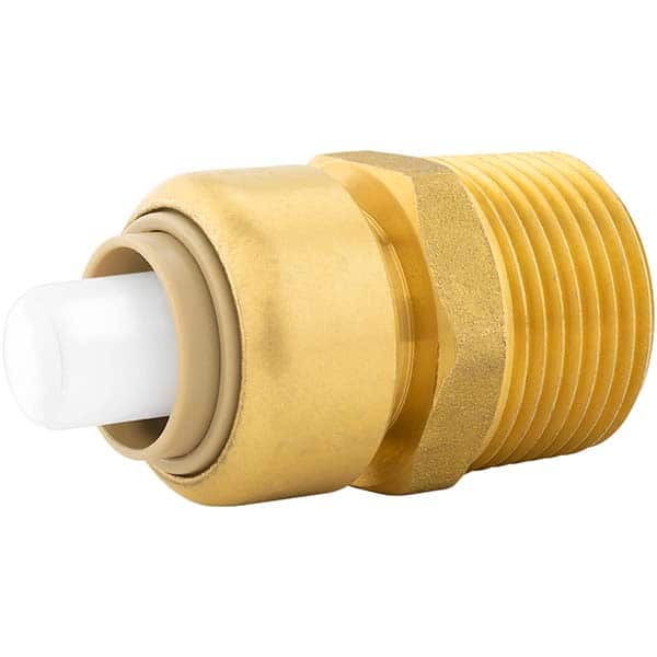 Jones Stephens - Metal Push-To-Connect Tube Fittings Type: Adapter Tube Outside Diameter (Inch): 3/8 - Industrial Tool & Supply