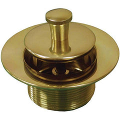 Jones Stephens - Shower Heads & Accessories Type: Bath Drain Finish/Coating: Polished Brass - Industrial Tool & Supply
