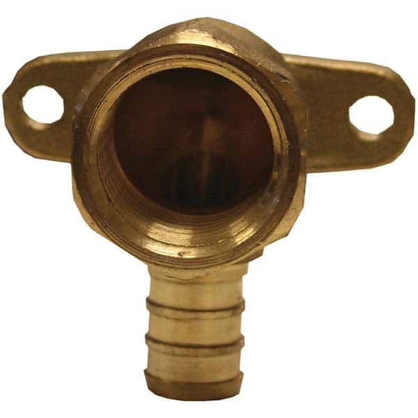 Jones Stephens - Brass & Chrome Pipe Fittings Type: Drop Ear 90 Elbow Fitting Size: 1/2 x 1/2 - Industrial Tool & Supply