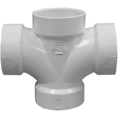 Jones Stephens - Drain, Waste & Vent Pipe Fittings Type: Double Sanitary Tee Fitting Size: 3 x 3 x 2 x 2 (Inch) - Industrial Tool & Supply
