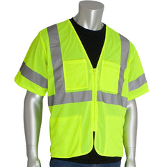 PIP - High Visibility Vests Vest Style: General Purpose; Surveyor's Vest Type: Hi Visibility - Industrial Tool & Supply