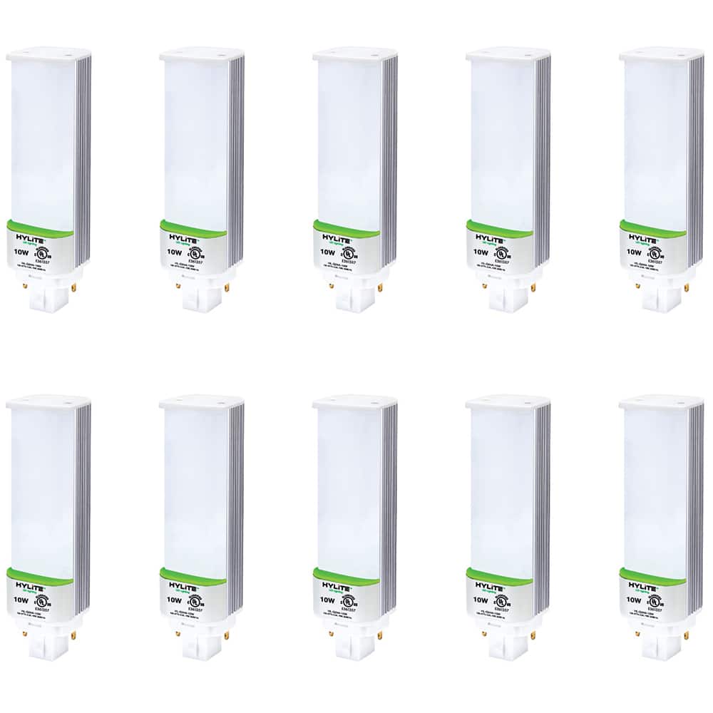 LED Lamp: Commercial & Industrial Style, LED, 4 Pin Base 277V, 3,500 ° K, 822 Lumens, 50,000 hr Avg Life