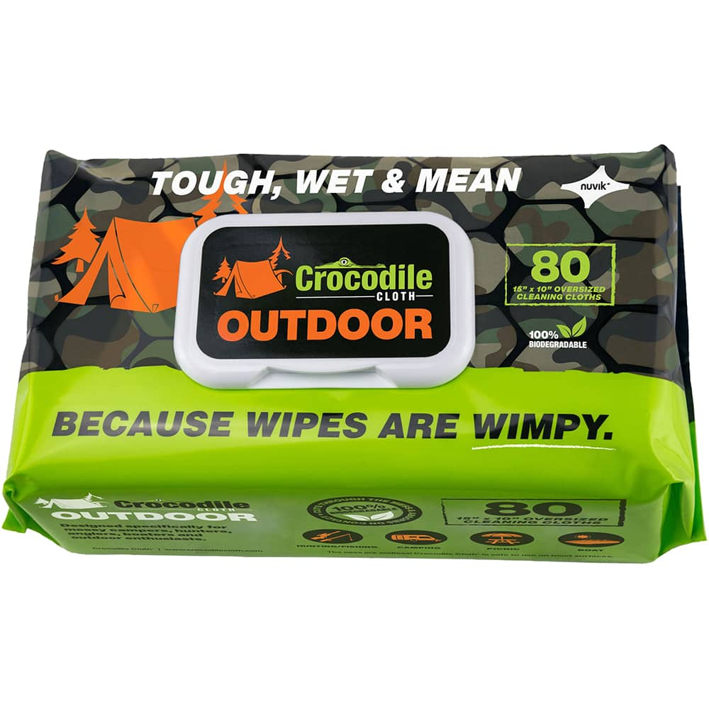 Crocodile Cloth - Wipes Type: General Purpose Style: Pre-Moistened; Flat Fold - Industrial Tool & Supply