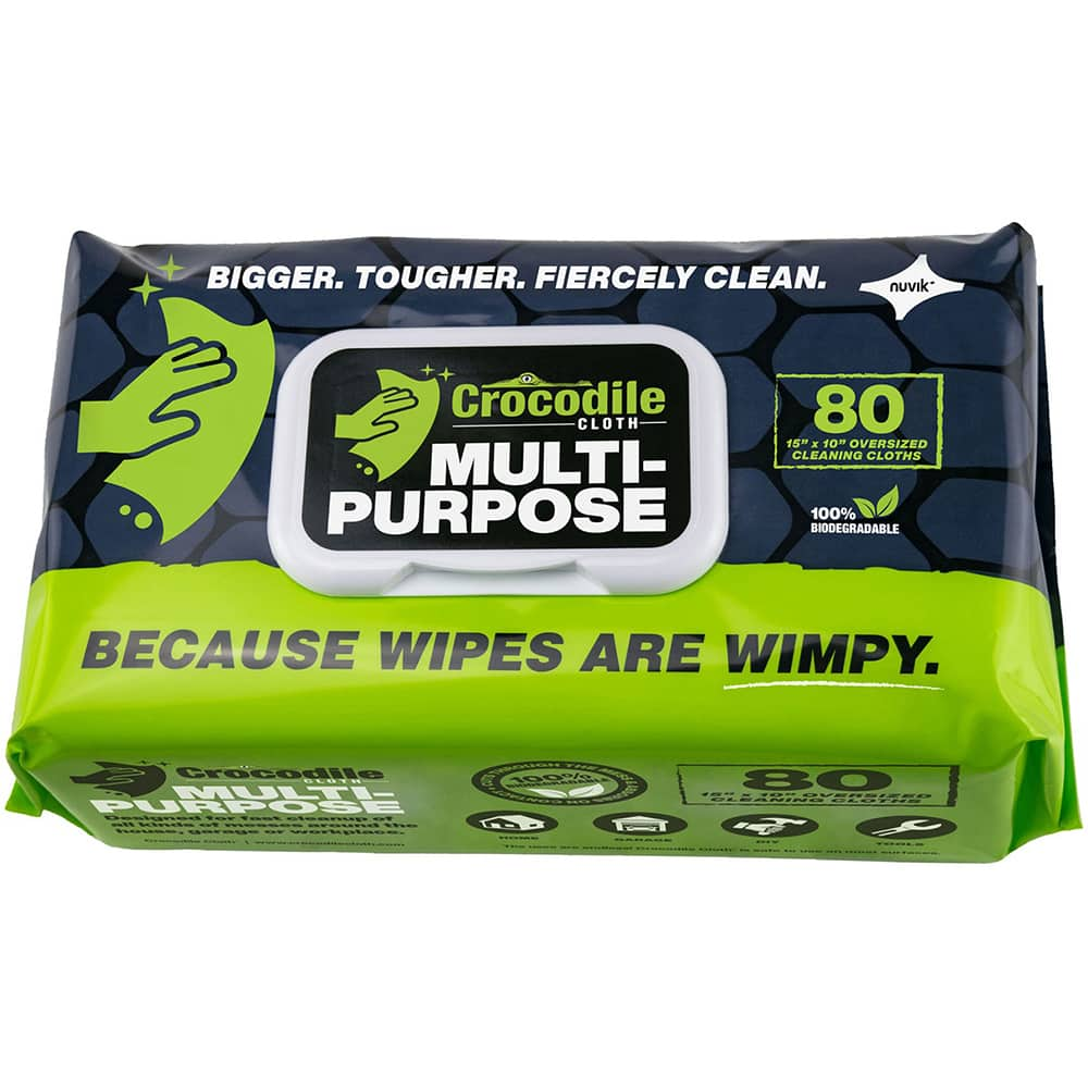 Crocodile Cloth - Wipes Type: General Purpose Style: Pre-Moistened; Flat Fold - Industrial Tool & Supply