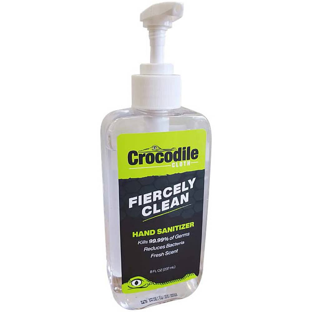 Crocodile Cloth - 8 oz Pump Bottle Gel Hand Sanitizer - Industrial Tool & Supply