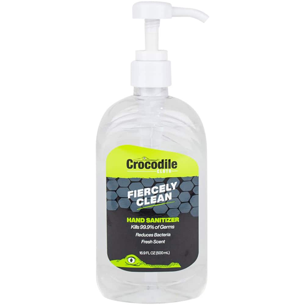 Crocodile Cloth - 16.9 oz. Pump Bottle Gel Hand Sanitizer - Industrial Tool & Supply