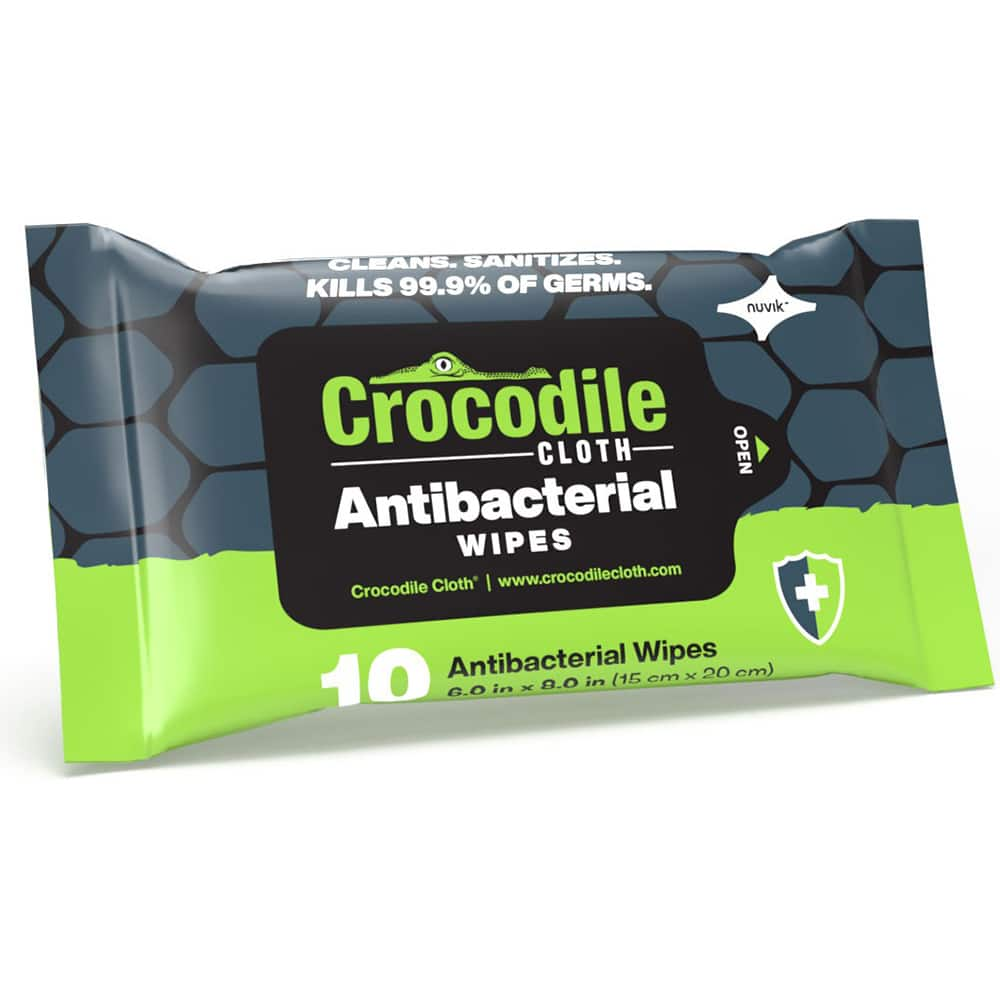 Crocodile Cloth - Wipes Type: Disinfectant Style: Pre-Moistened; Flat Fold - Industrial Tool & Supply