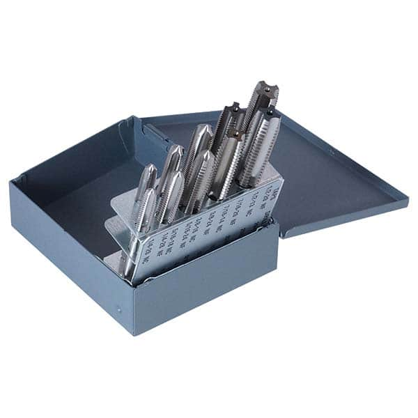 Greenfield Threading - Tap Sets Thread Size: 1/4-28 Number of Flutes: 4 - Industrial Tool & Supply