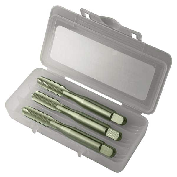 Greenfield Threading - Tap Sets Thread Size: 1/4 - 20 Number of Flutes: 4 - Industrial Tool & Supply