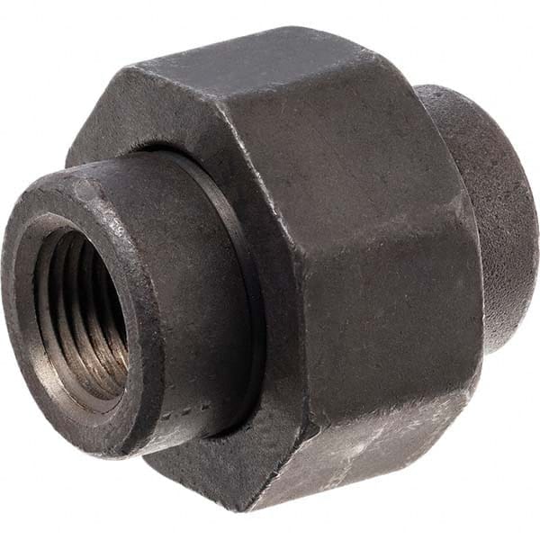 USA Sealing - Black Pipe Fittings Type: Union Fitting Size: 3/8 (Inch) - Industrial Tool & Supply