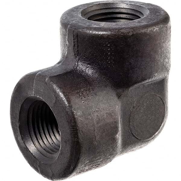 USA Sealing - Black Pipe Fittings Type: 90 Degree Elbow Fitting Size: 3/8 (Inch) - Industrial Tool & Supply