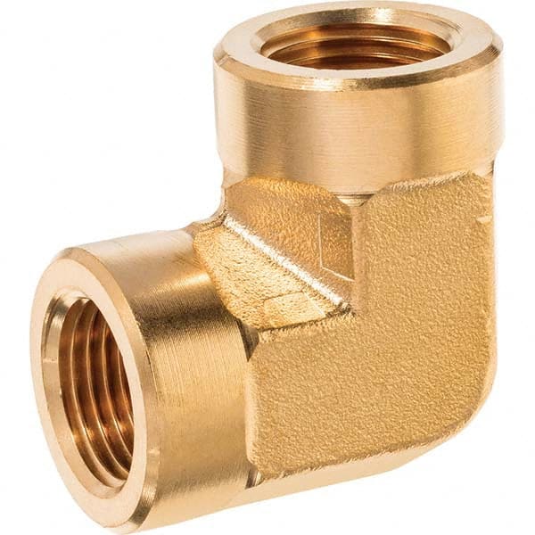 USA Sealing - 1/2" Brass Pipe 90° Elbow - Industrial Tool & Supply