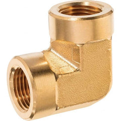 USA Sealing - 1/2" Brass Pipe 90° Elbow - Industrial Tool & Supply