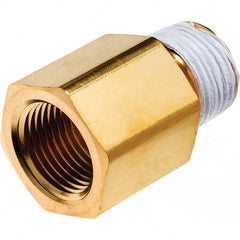 USA Sealing - 1/2" Brass Pipe Adapter - Industrial Tool & Supply