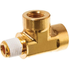 USA Sealing - 3/4" Brass Pipe Run Tee - Industrial Tool & Supply