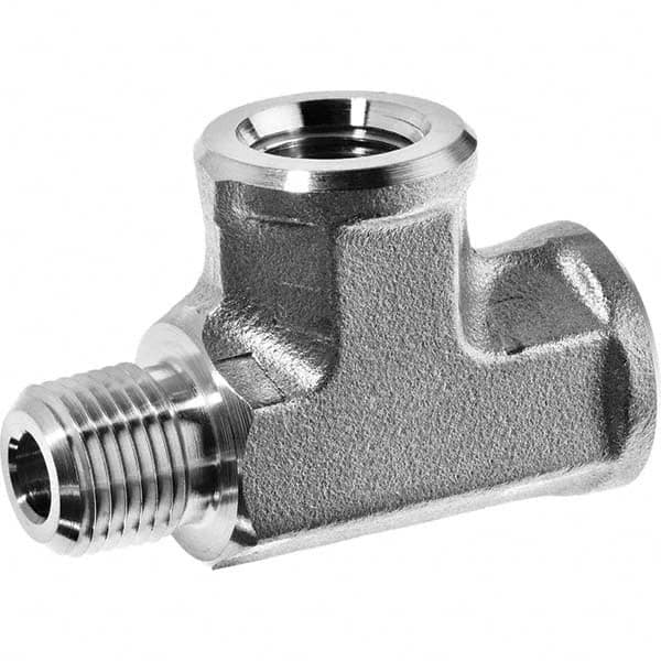 USA Sealing - 1/4" Galvanized Steel Pipe Run Tee - Industrial Tool & Supply
