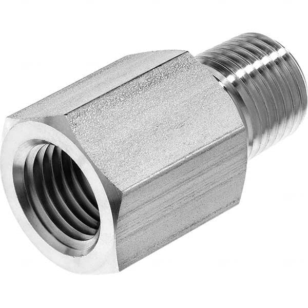 USA Sealing - 1/2" Galvanized Steel Pipe Adapter - Industrial Tool & Supply