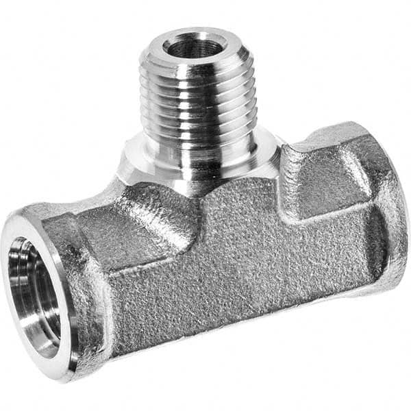 USA Sealing - 1/2" 316 Stainless Steel Pipe Branch Tee - Industrial Tool & Supply