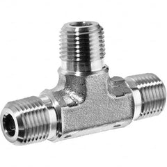 USA Sealing - 3/4" Galvanized Steel Pipe Male Tee - Industrial Tool & Supply