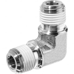 USA Sealing - 1/4" Galvanized Steel Pipe 90° Male Elbow - Industrial Tool & Supply
