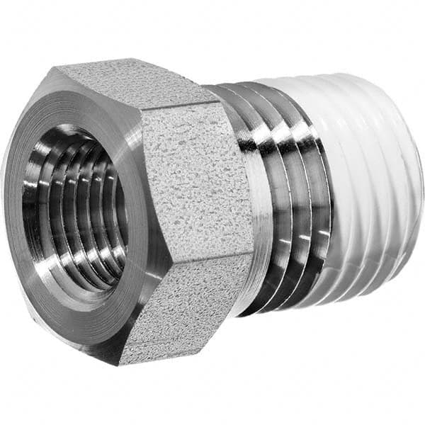 USA Sealing - 3/4 x 3/8" Galvanized Steel Pipe Hex Bushing - Industrial Tool & Supply
