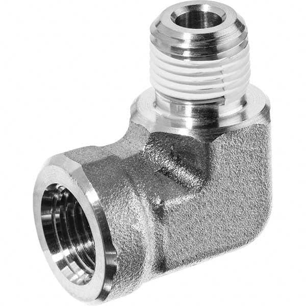 USA Sealing - 1/2" 316 Stainless Steel Pipe 90° Street Elbow - Industrial Tool & Supply