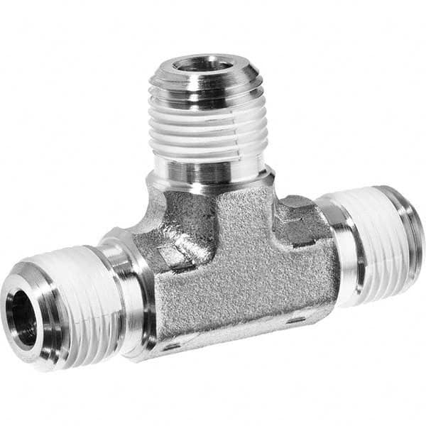 USA Sealing - 3/4" Galvanized Steel Pipe Male Tee - Industrial Tool & Supply